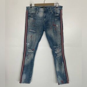 Jordan Craig Pigment Legacy Edition Jeans Size 34X32 Sean Painted Fex Y2K Blue